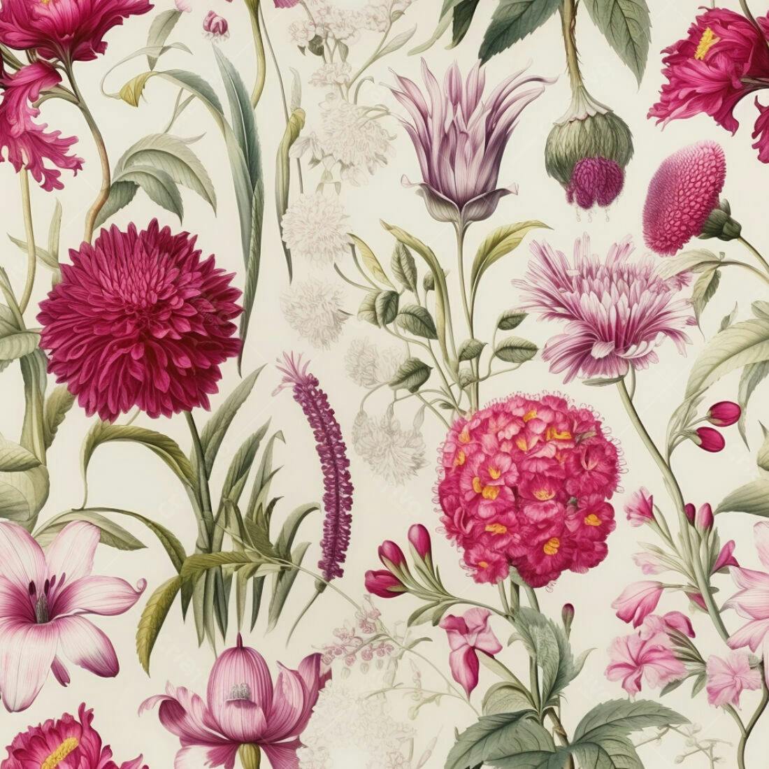 Textura floral romântica para papel de parede