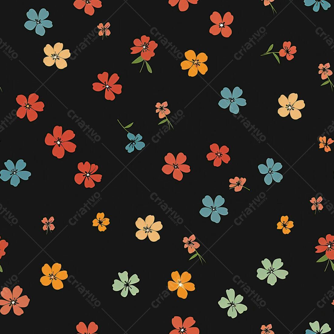 Textura floral colorida para fundo