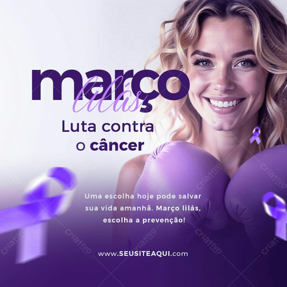 Março Lilás Cancer Colo Do Útero 02