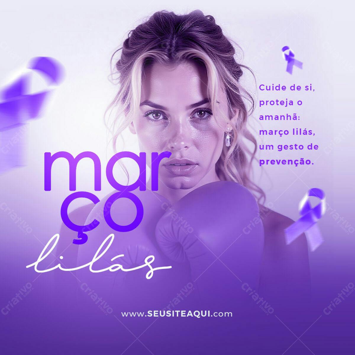 Post para o Mês da Mulher PSD Editável