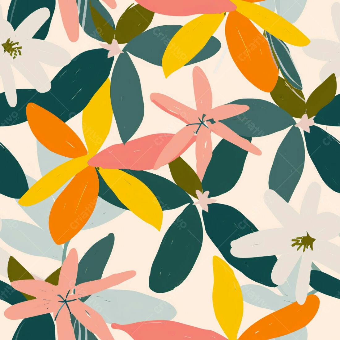 Textura floral abstrata colorida para fundo