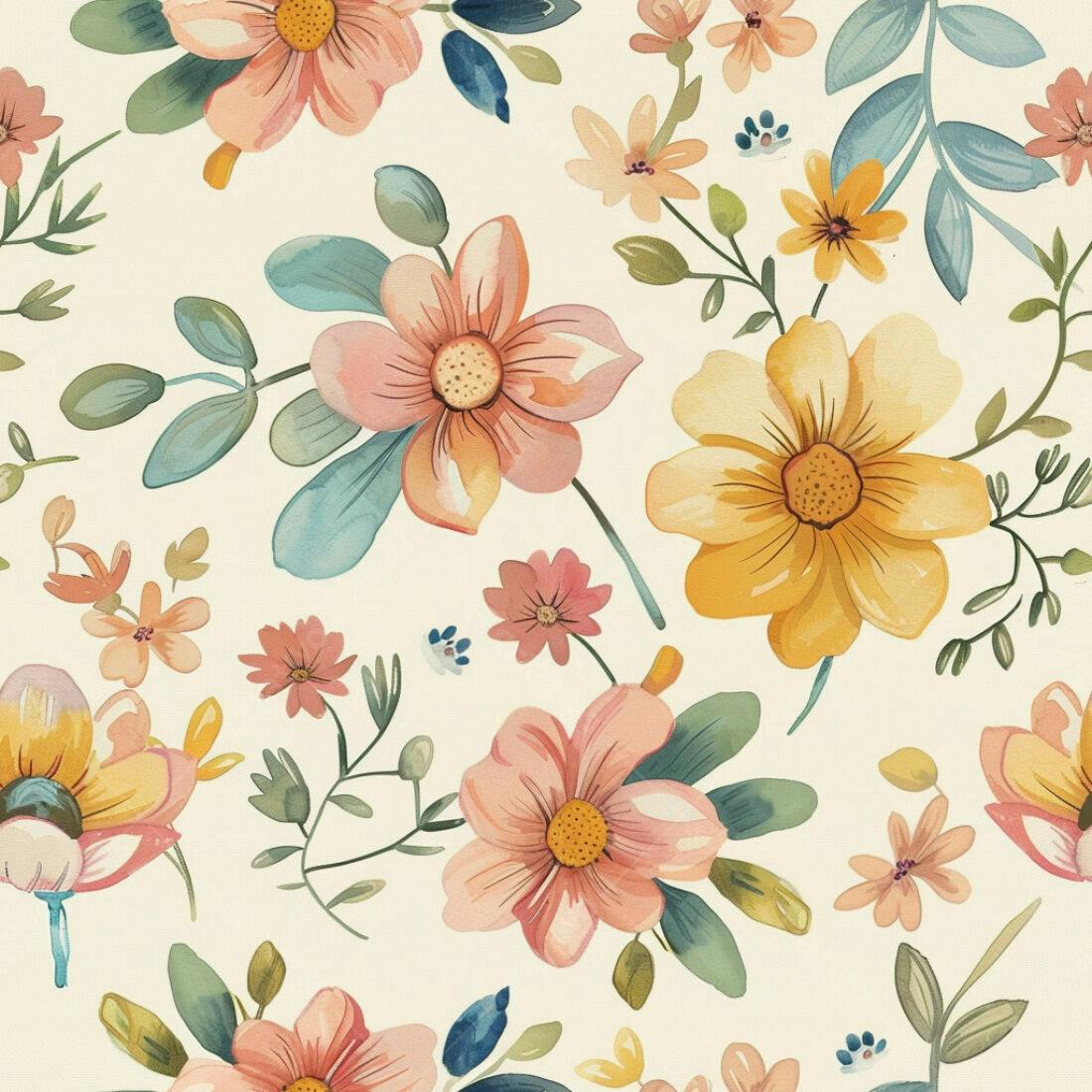 Textura floral romântica para papel de parede