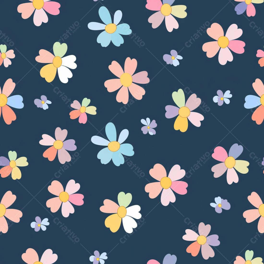Textura floral pastel para fundo