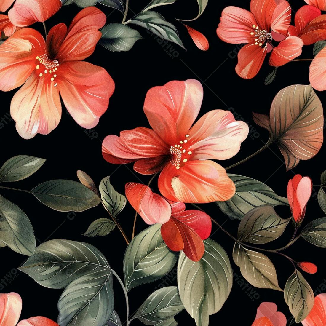 Textura floral vermelha escura para papel de parede