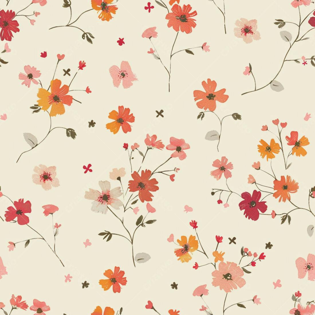 Textura floral tons pastel para papel de parede