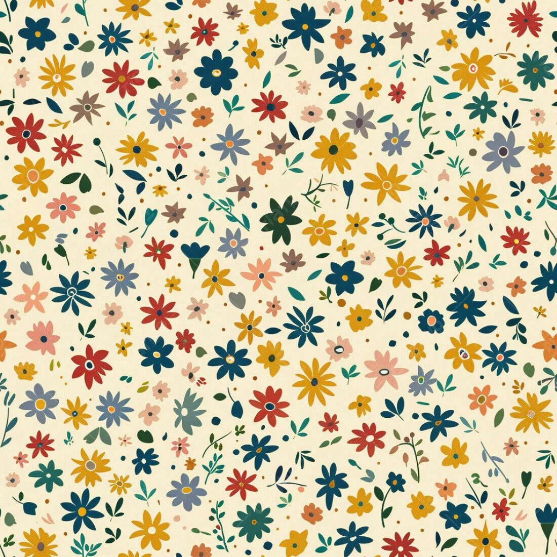 Textura floral colorida para fundo