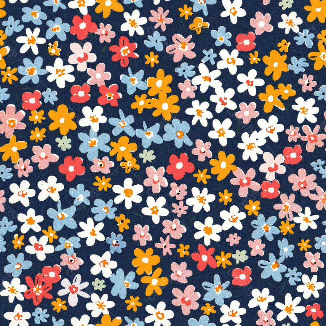 Textura floral colorida para fundo
