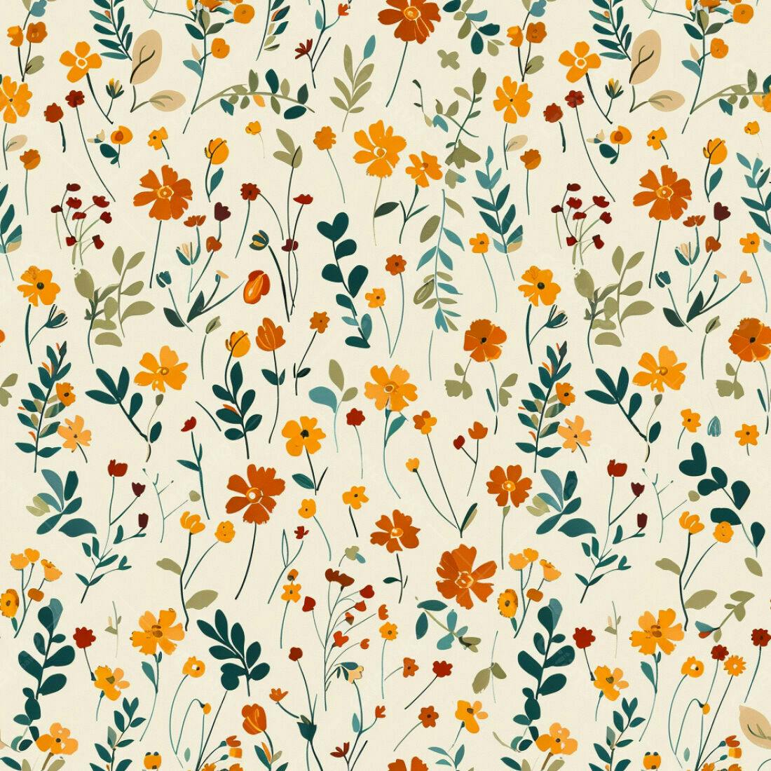 Textura floral vintage para papel de parede