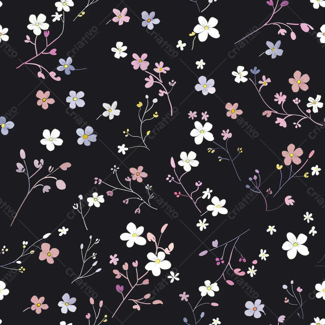 Textura floral romântica para fundo