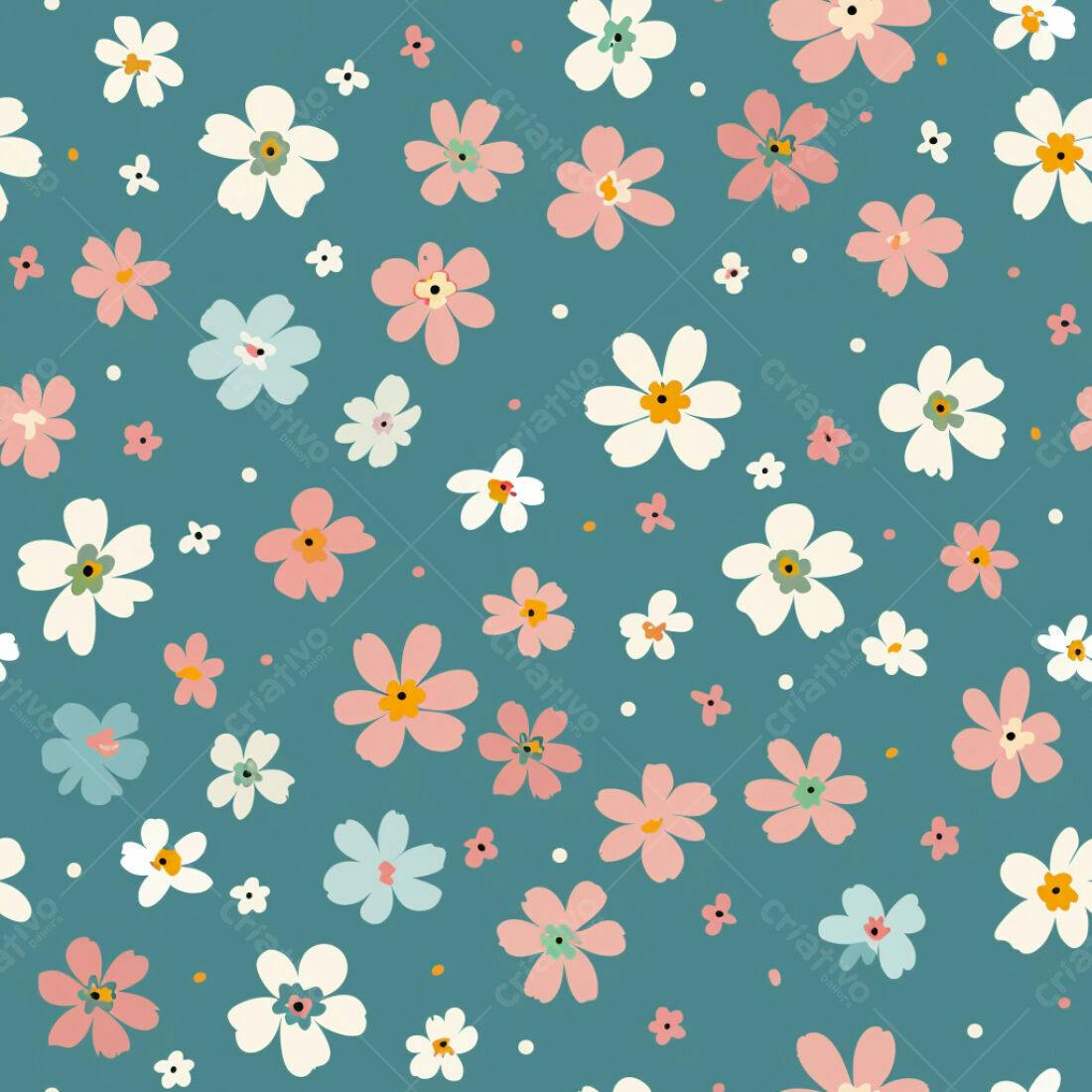 Textura floral romântica para papel de parede