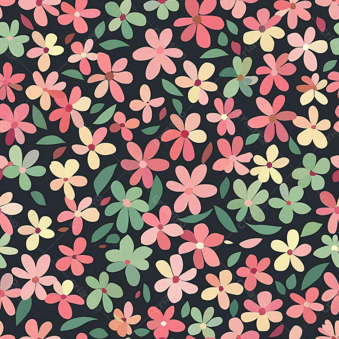 Textura floral romântica para fundo