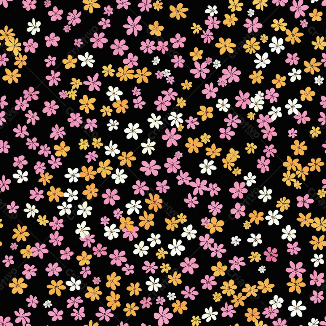 Textura floral romântica para fundo