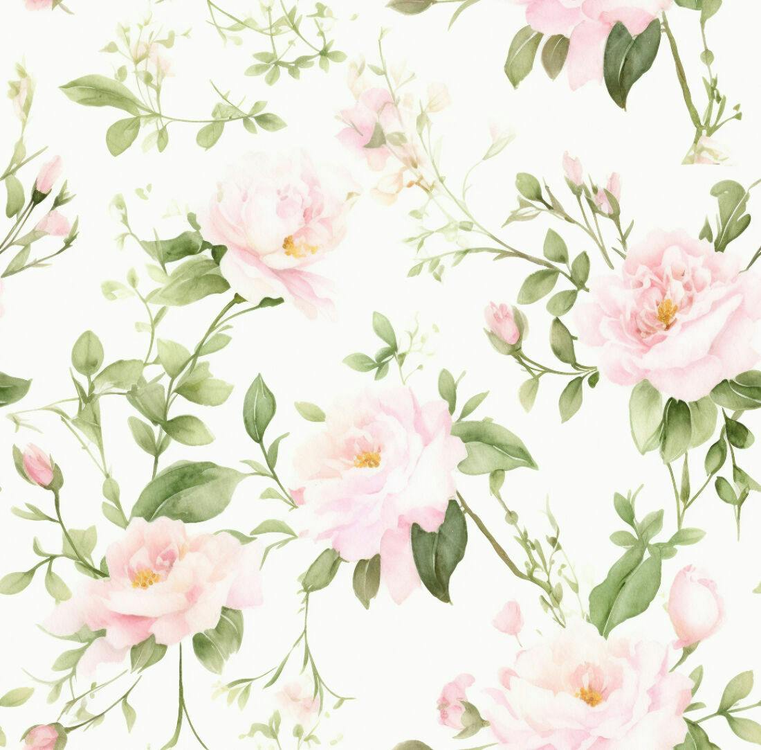 Textura floral rosas para papel de parede