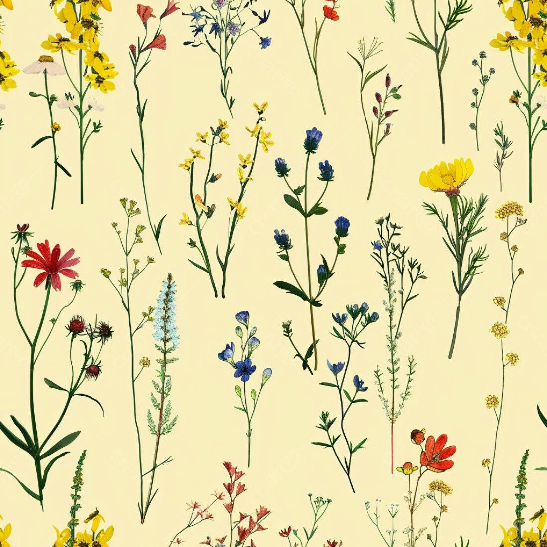 Textura floral vintage para papel de parede