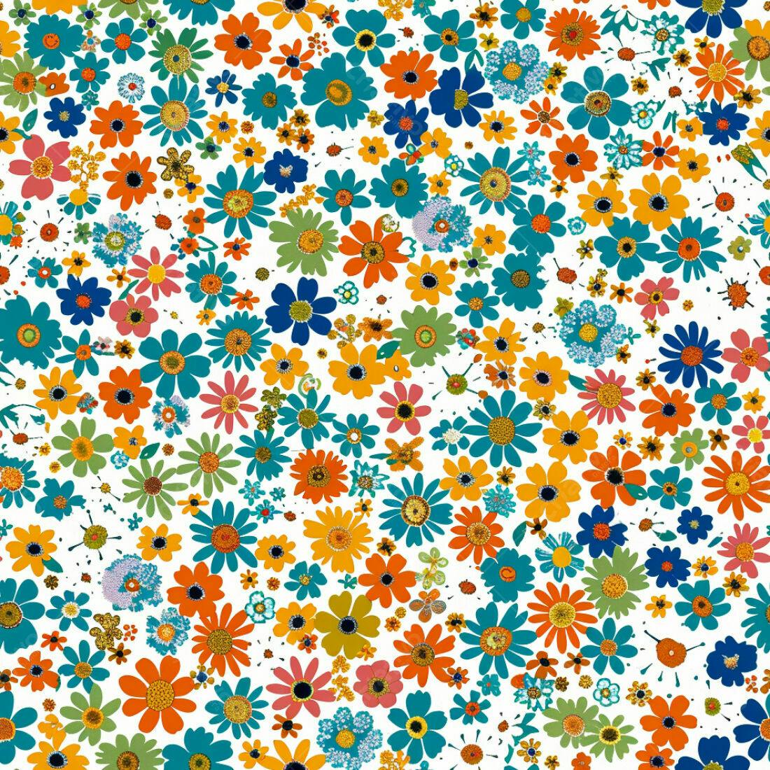 Textura floral colorida para fundo