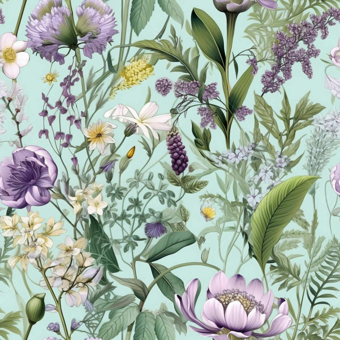 Textura floral romântica para papel de parede