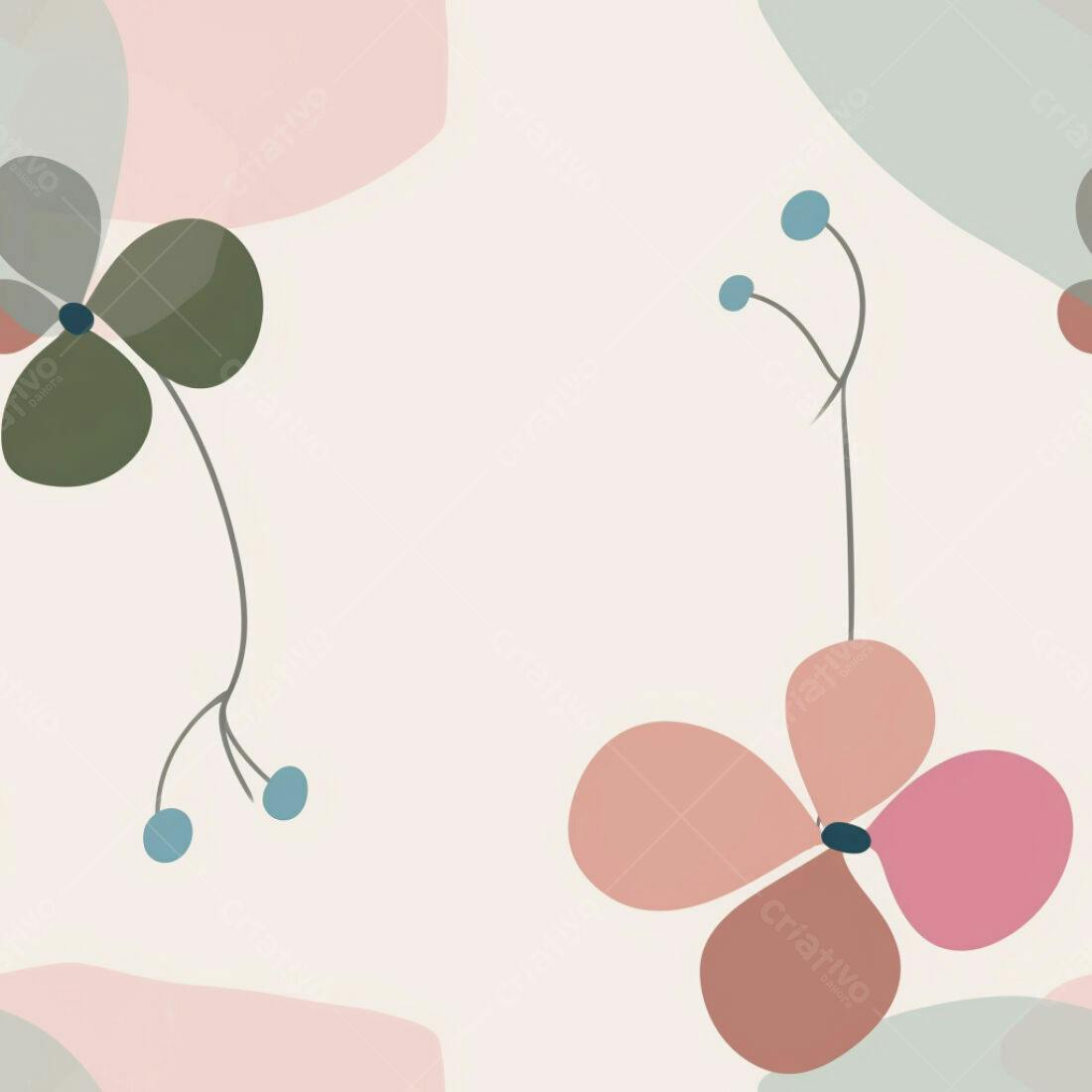 Textura Floral Delicada para Fundo