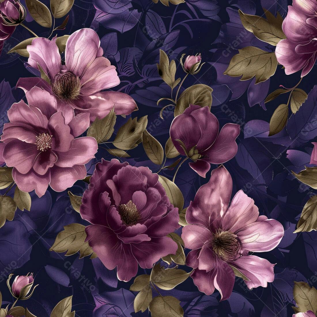 Textura floral romântica para papel de parede