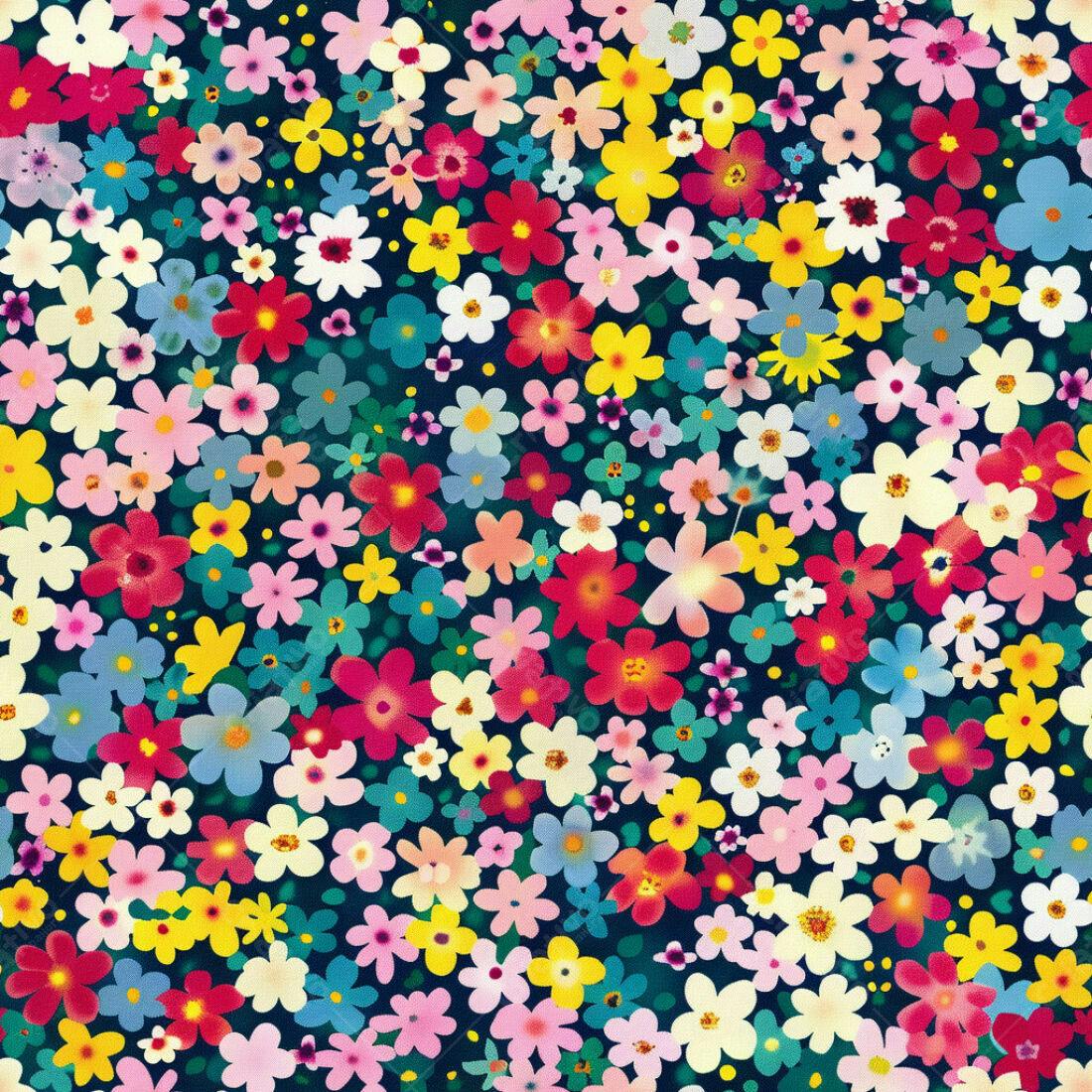 Textura floral colorida para fundo