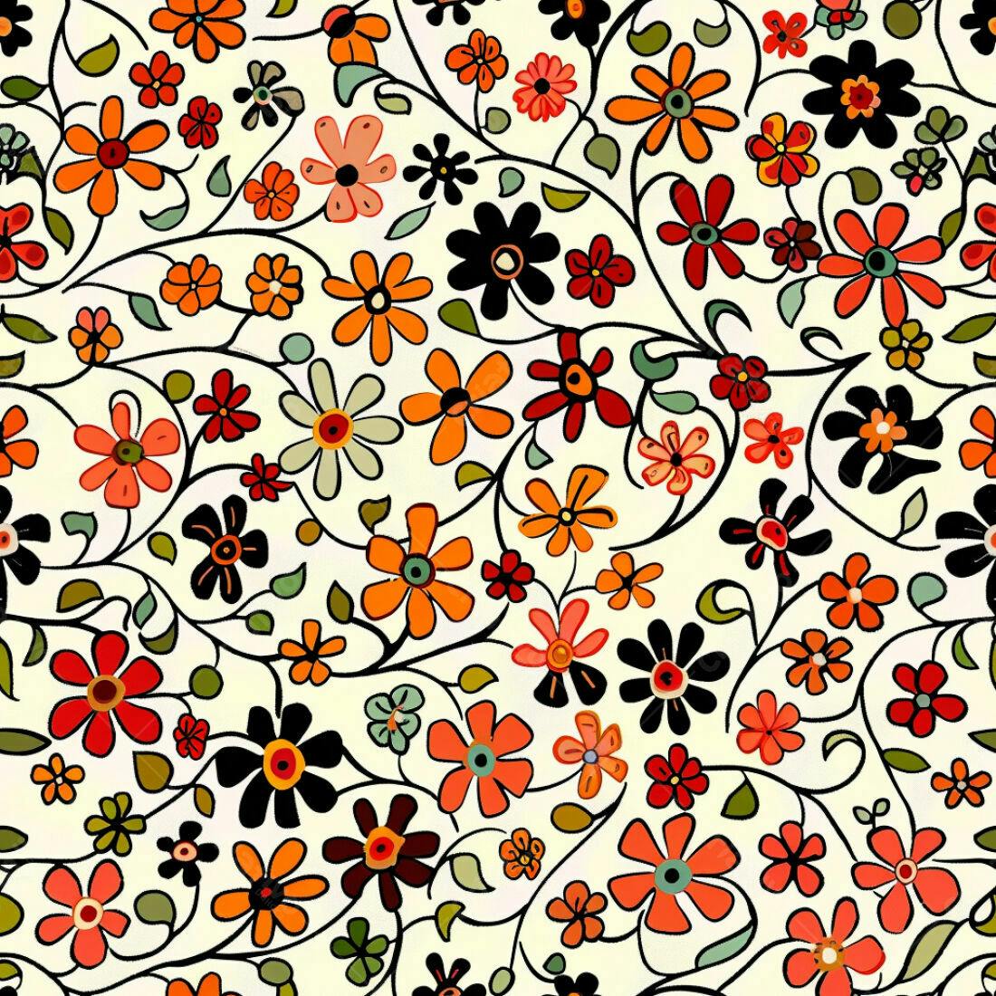 Textura floral colorida para fundo