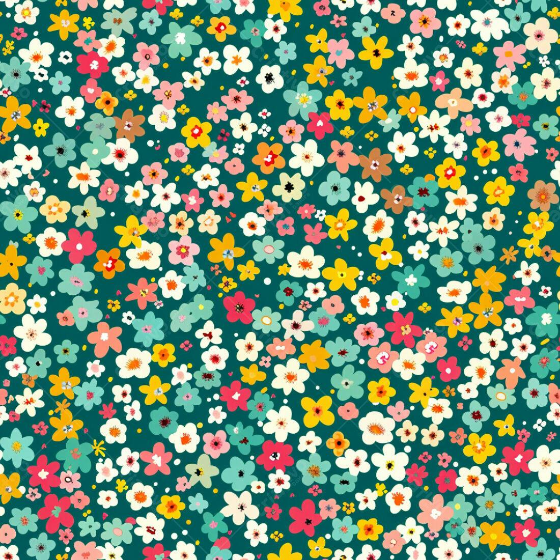 Textura floral colorida para fundo