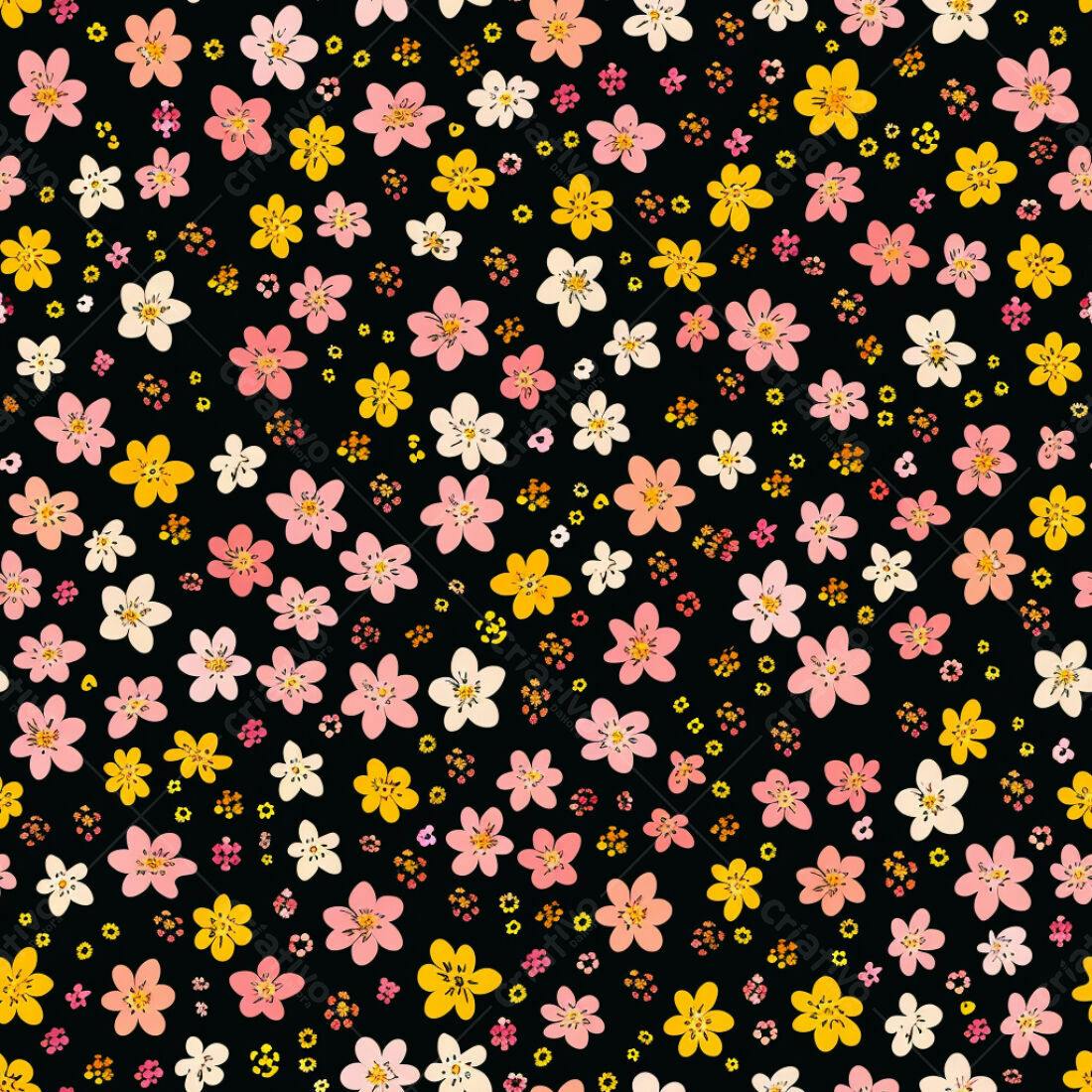 Textura floral romântica para papel de parede