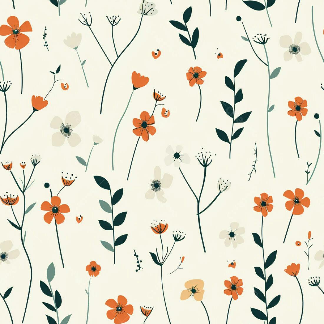 Textura floral minimalista para fundo