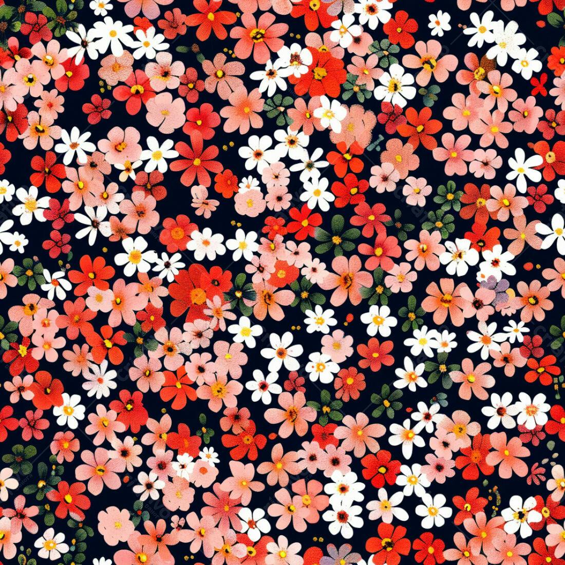 Textura floral romântica para papel de parede