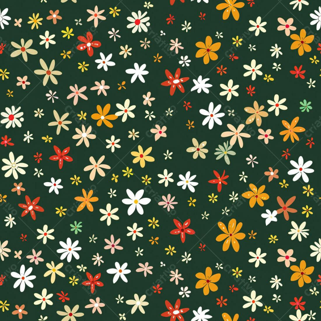 Textura floral verde escura para fundo
