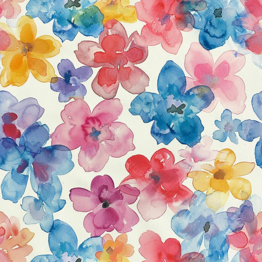 Textura floral aquarela colorida para fundo