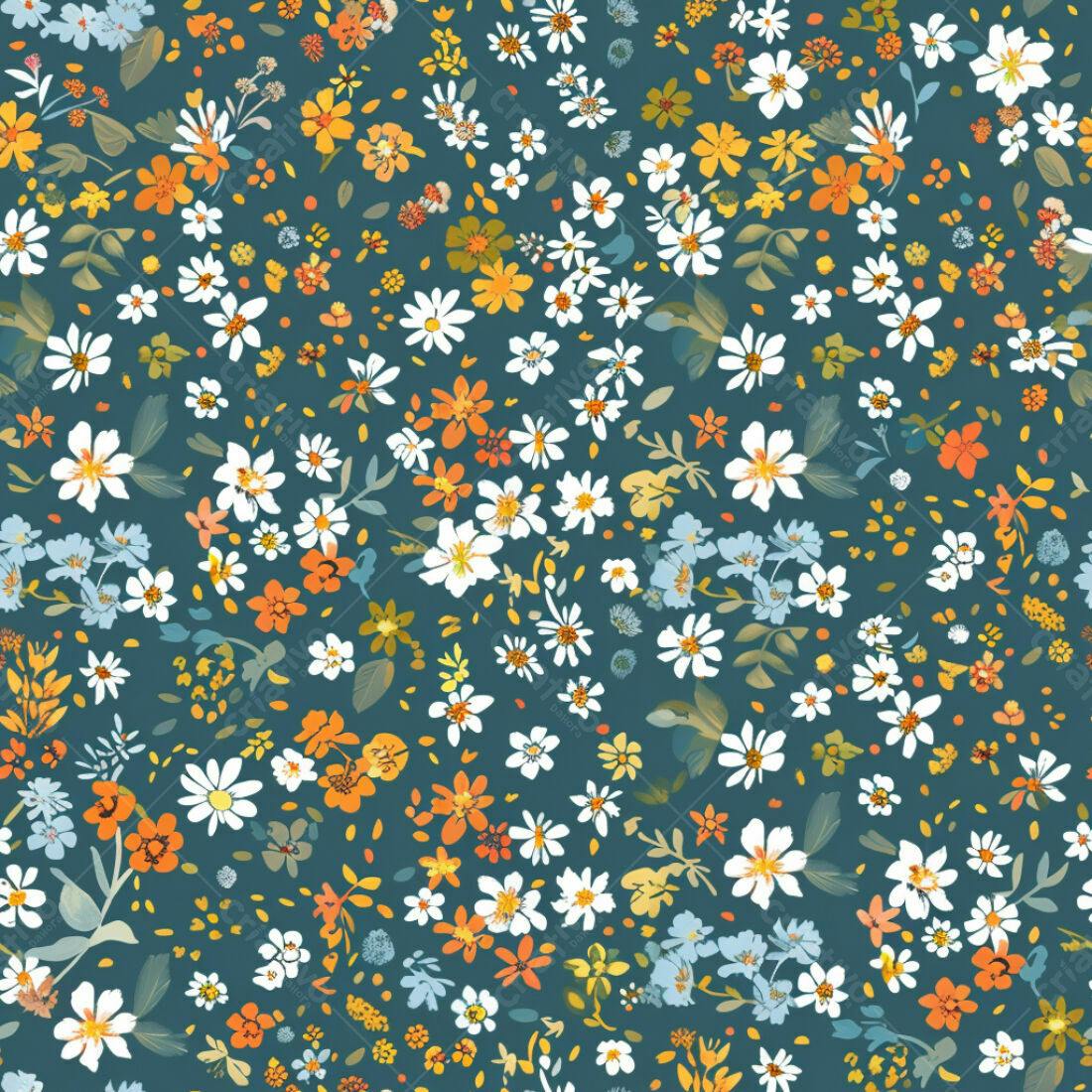 Textura floral margaridas para fundo