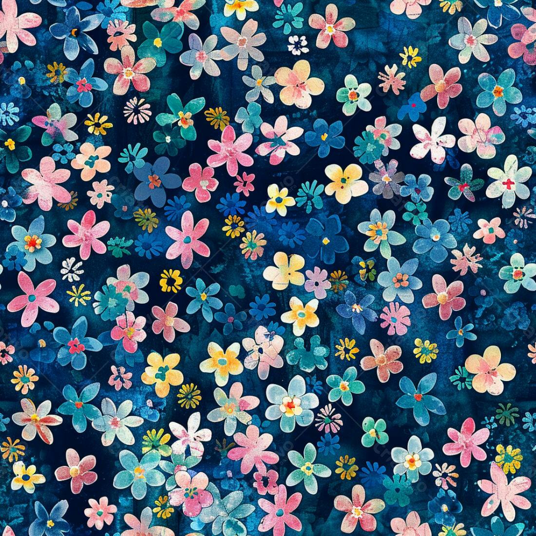 Textura floral colorida para fundo