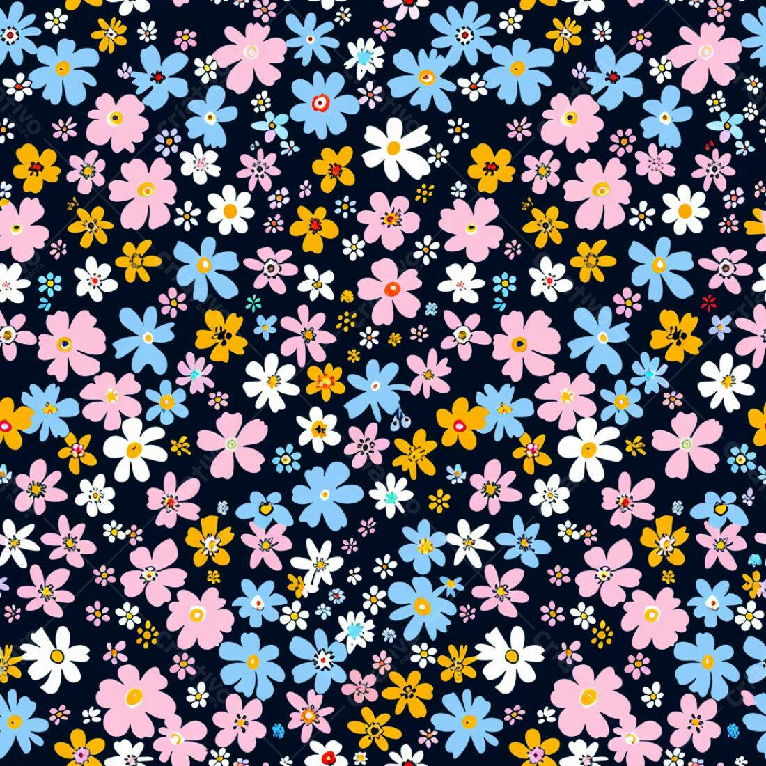 Textura floral romântica para fundo