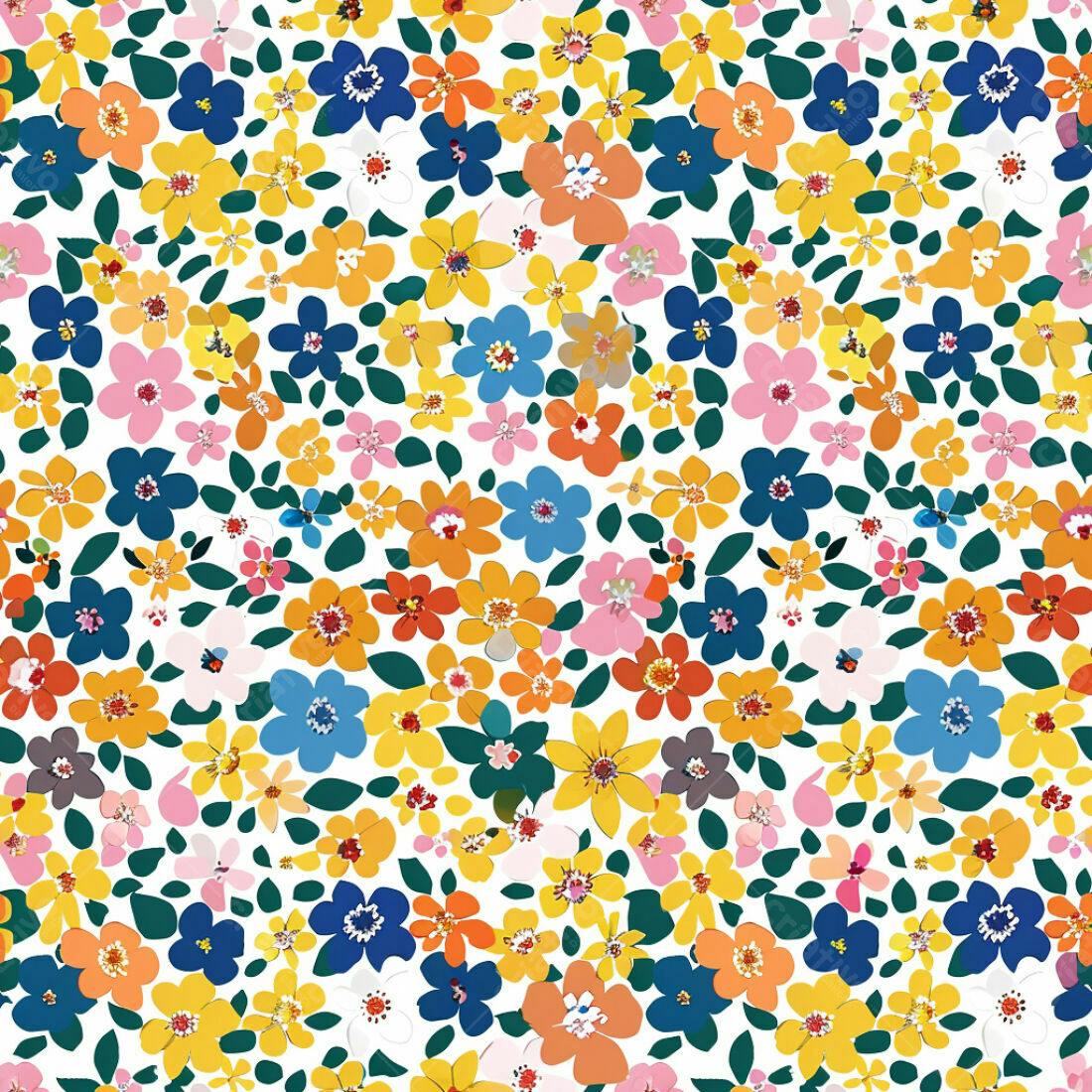 Textura floral colorida para papel de parede