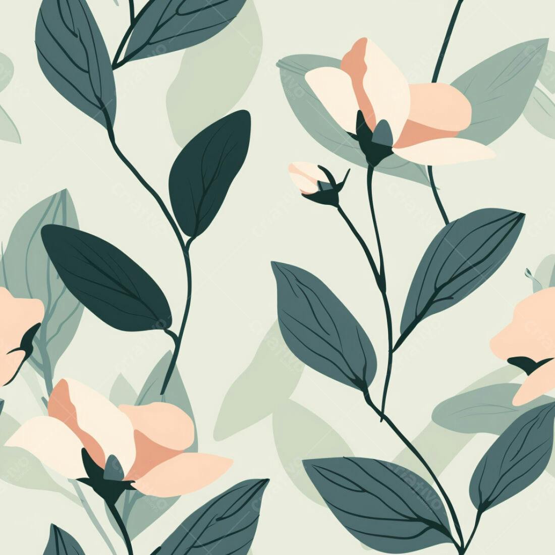 Textura floral romântica para papel de parede