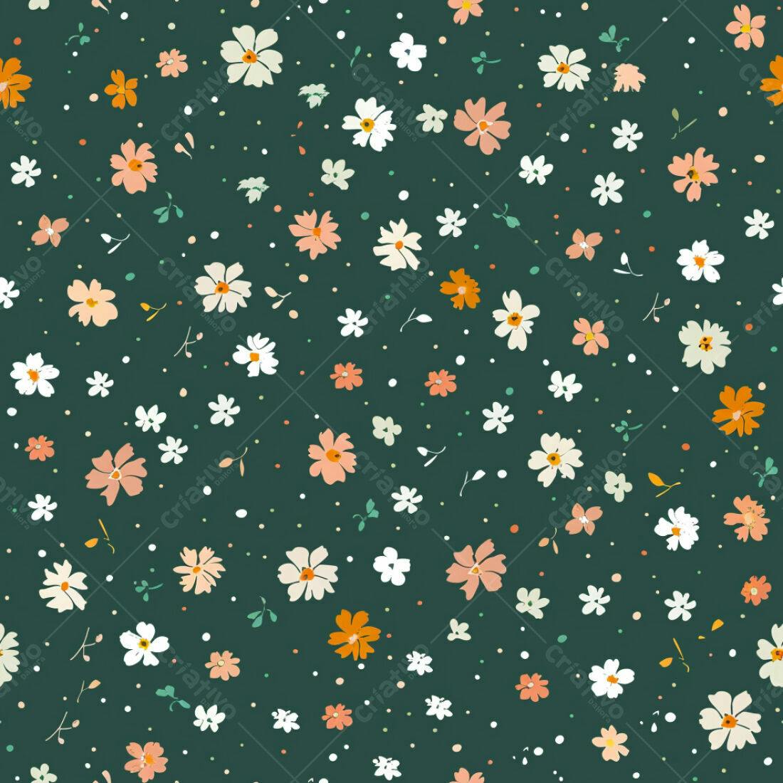 Textura floral verde escura para fundo