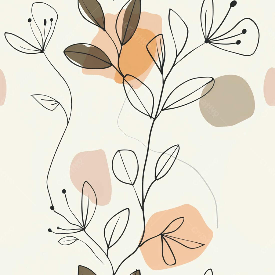 Textura Floral Abstrata para Fundo
