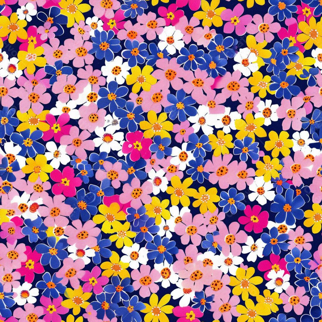Textura floral colorida para fundo