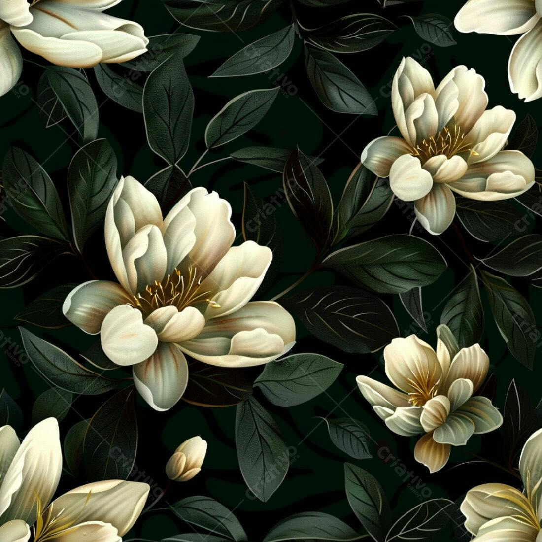 Textura floral romântica para papel de parede