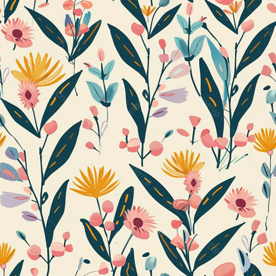 Textura floral Primavera para fundo