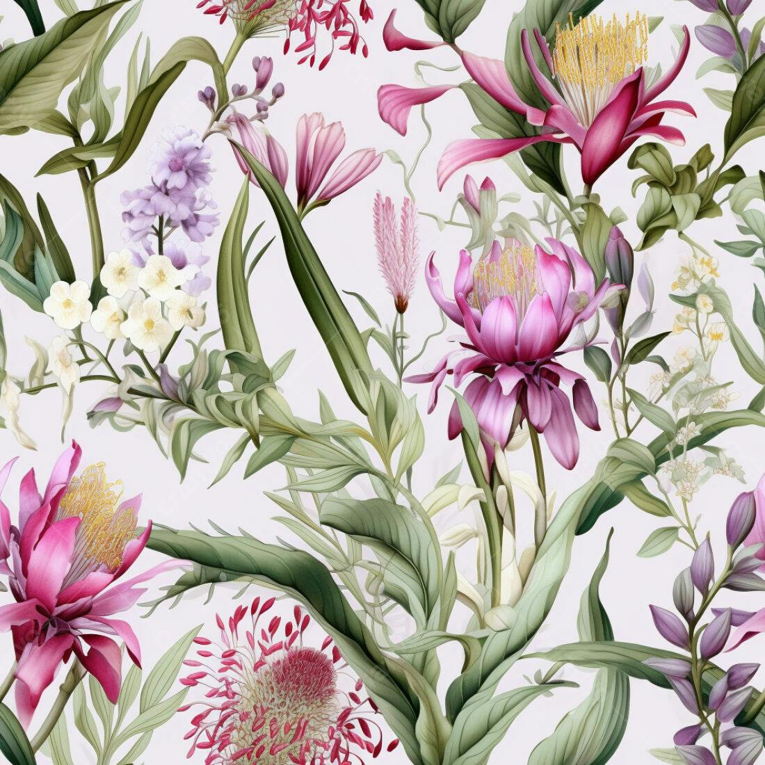 Textura floral romântica para papel de parede