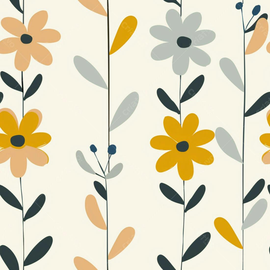 Textura floral minimalista para fundo
