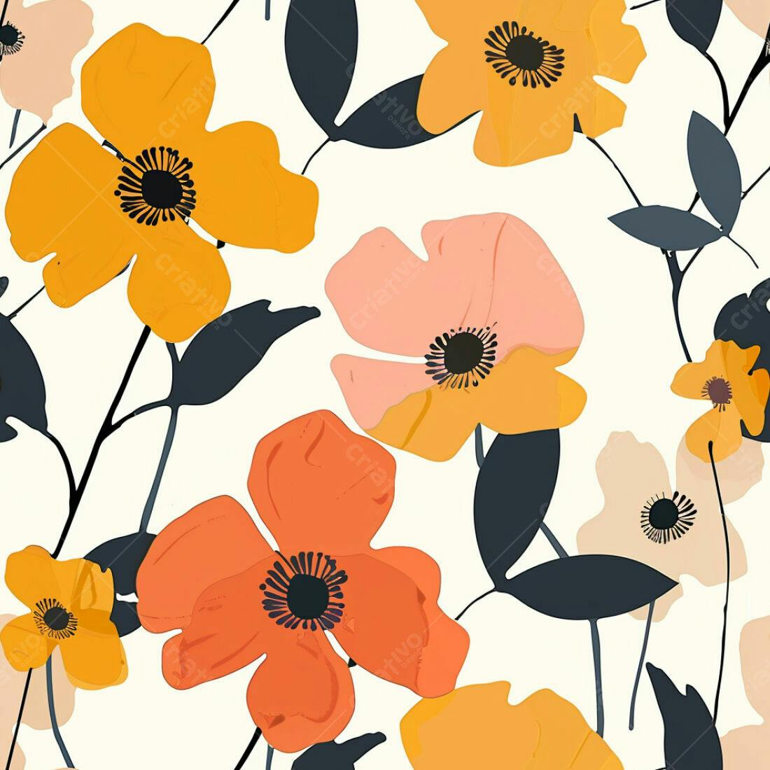 Textura floral abstrata para fundo