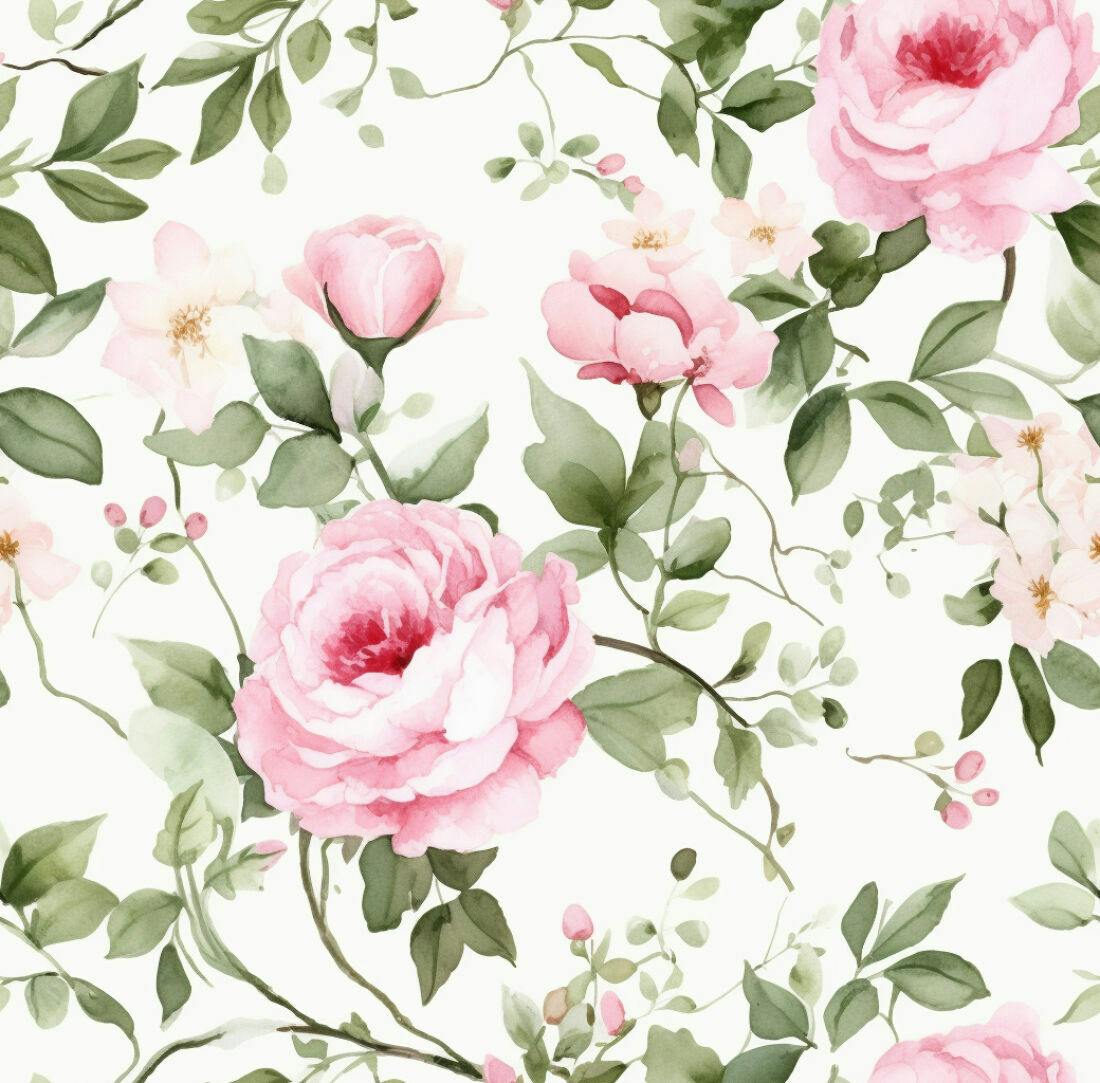 Textura floral romântica para papel de parede