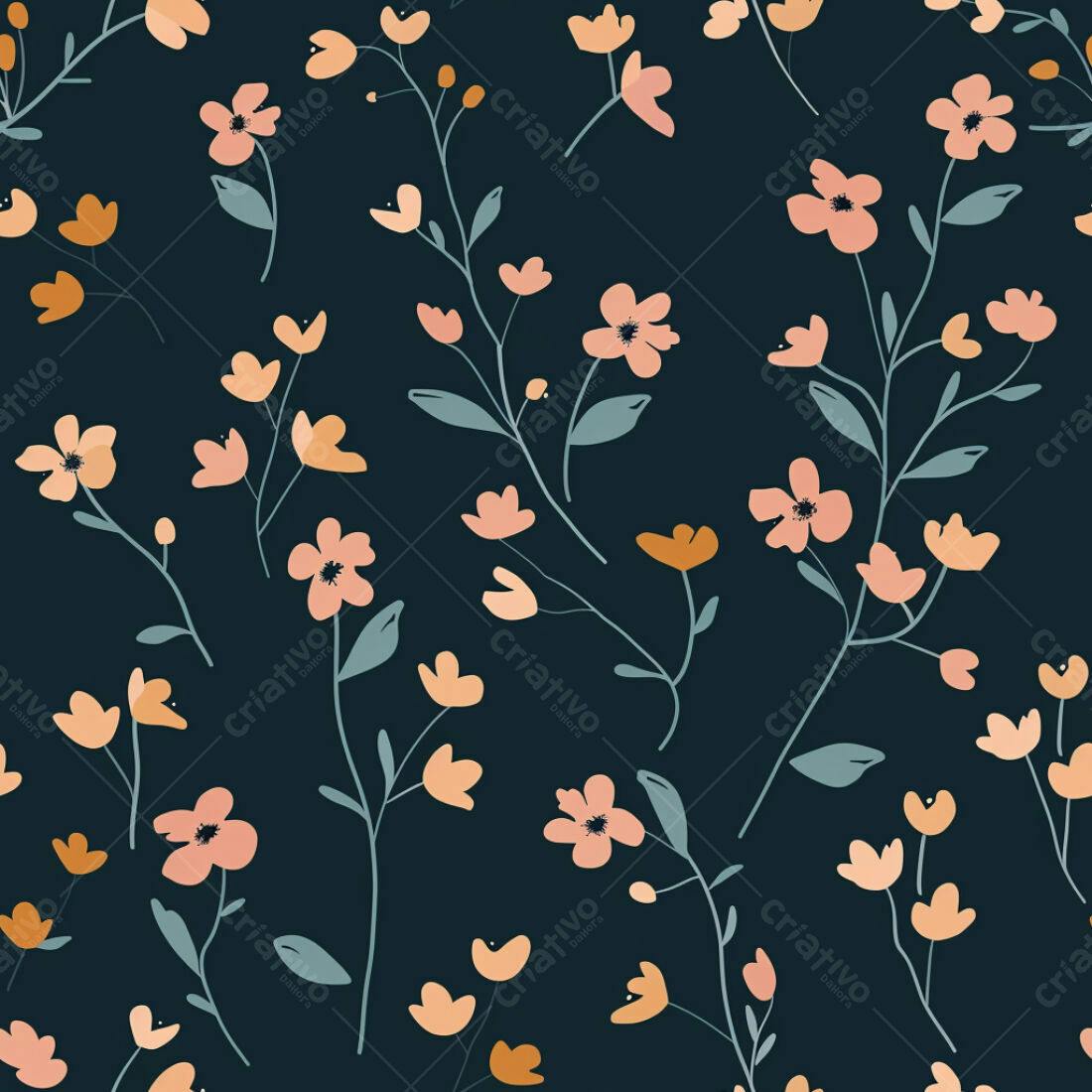 Textura floral romântica para papel de parede