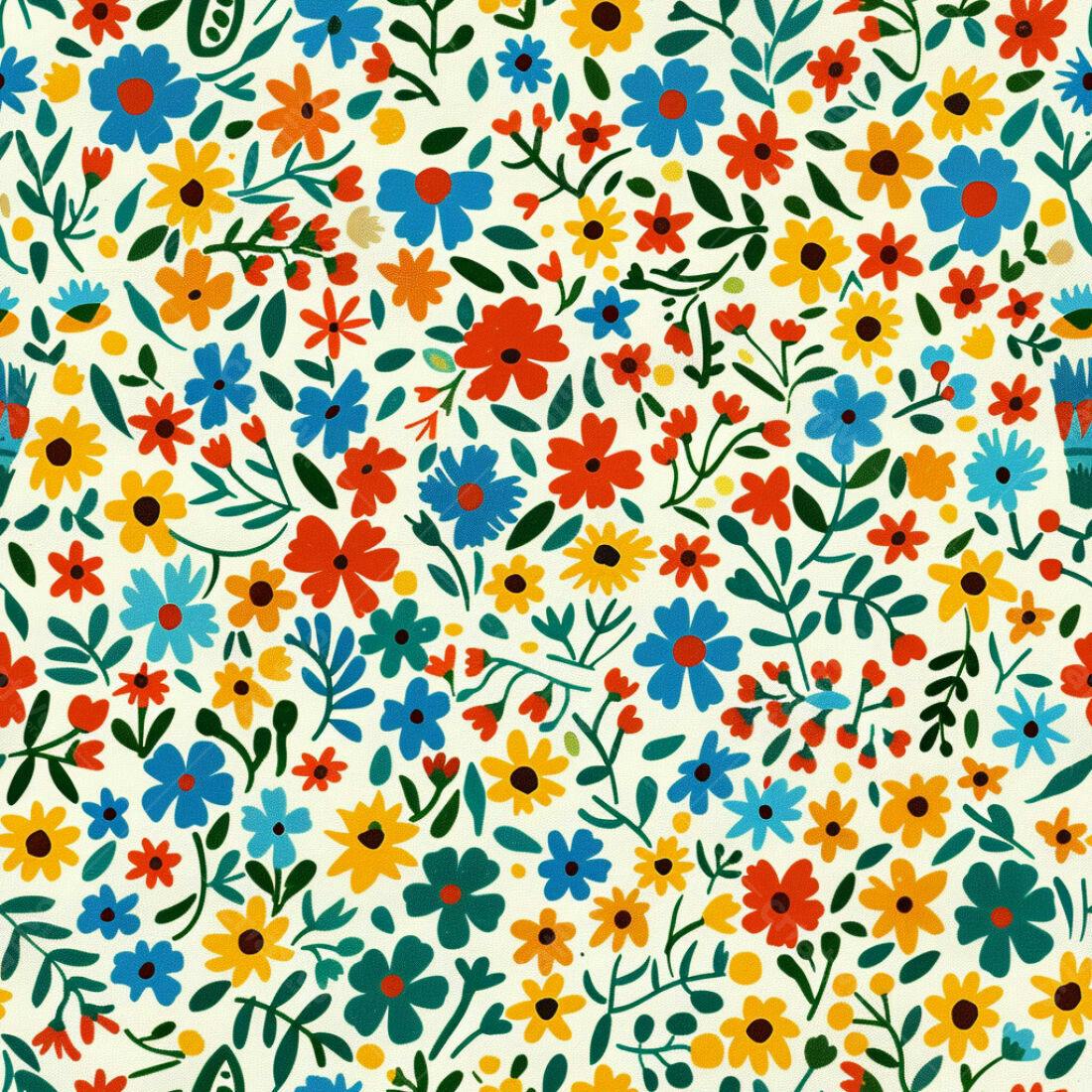 Textura floral colorida para fundo