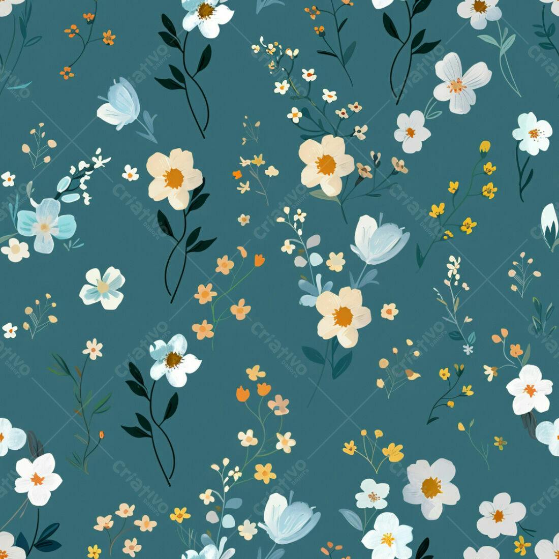 Textura floral romântica para papel de parede