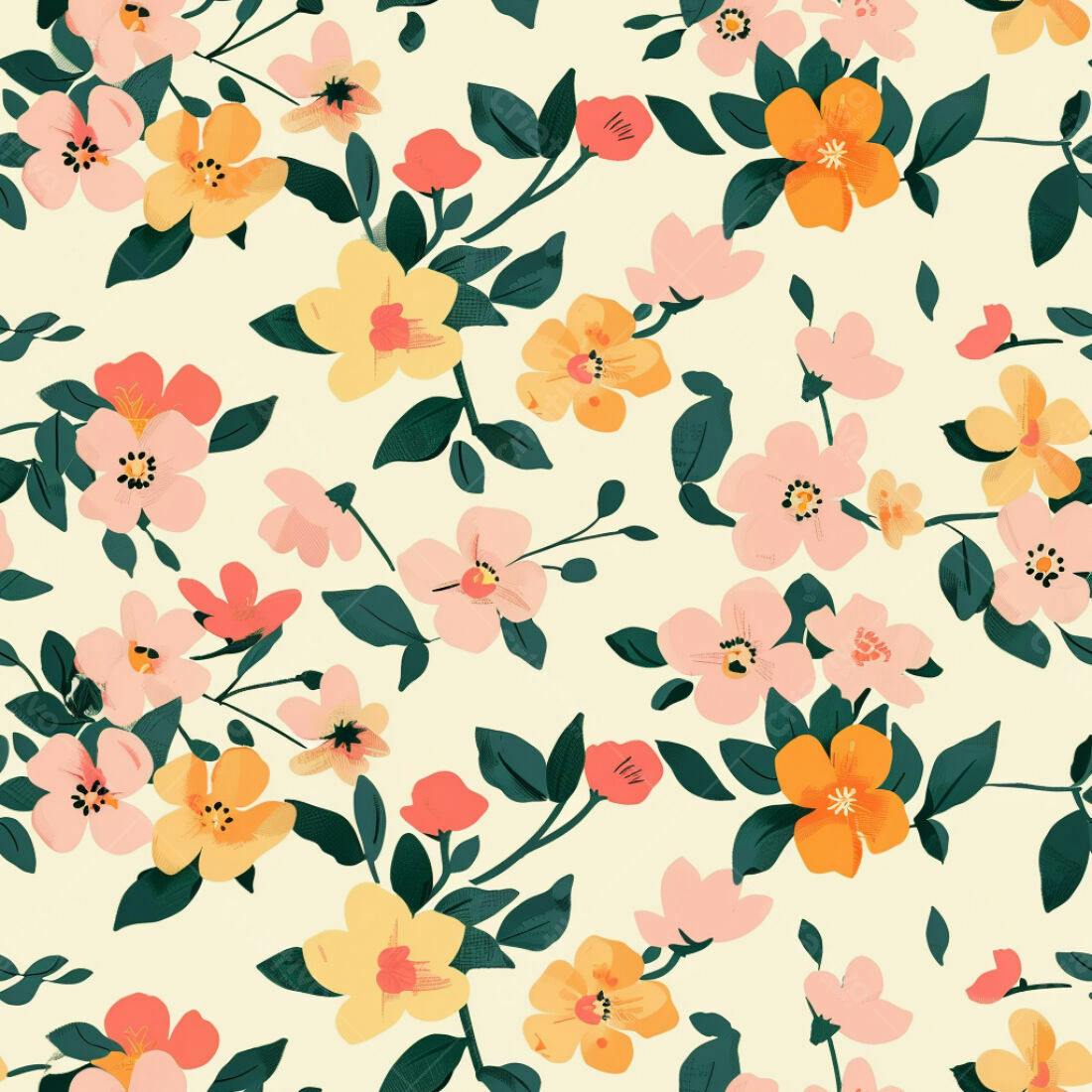 Textura floral romântica para papel de parede