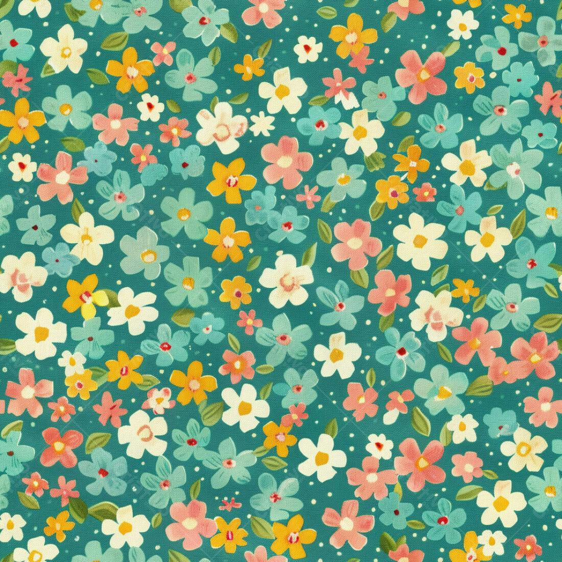 Textura floral colorida para papel de parede