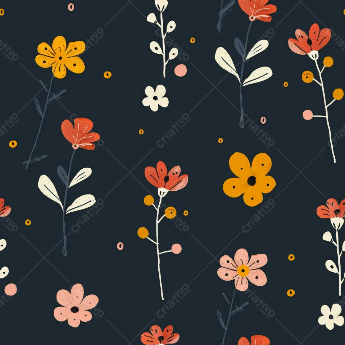 Textura floral para papel de parede